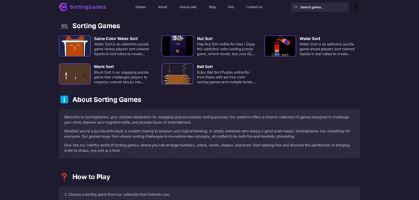 Play Free Sorting Games Online: Ball Sort, Water Sort, Nut Sort & More!