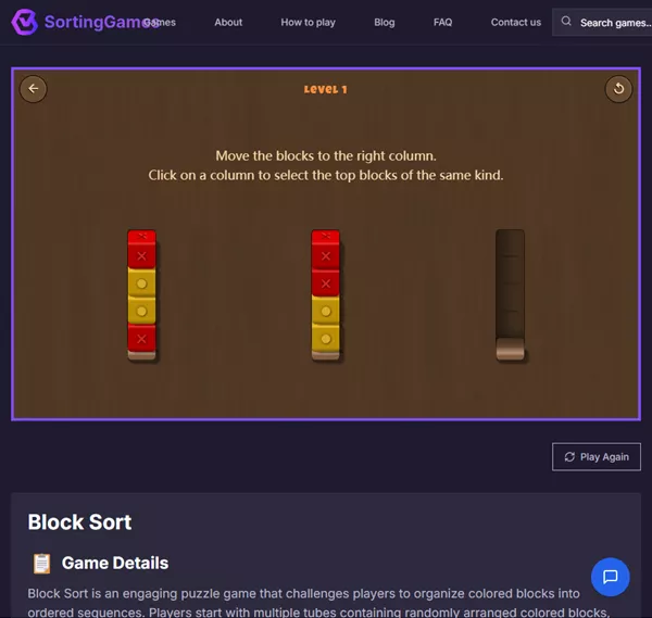 Block Sort puzzle game screensho